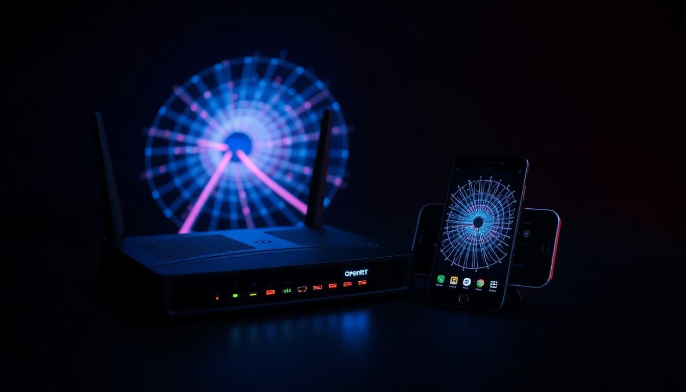 运行 VLESS 和 Xray 代理路由的 OpenWrt 路由器。