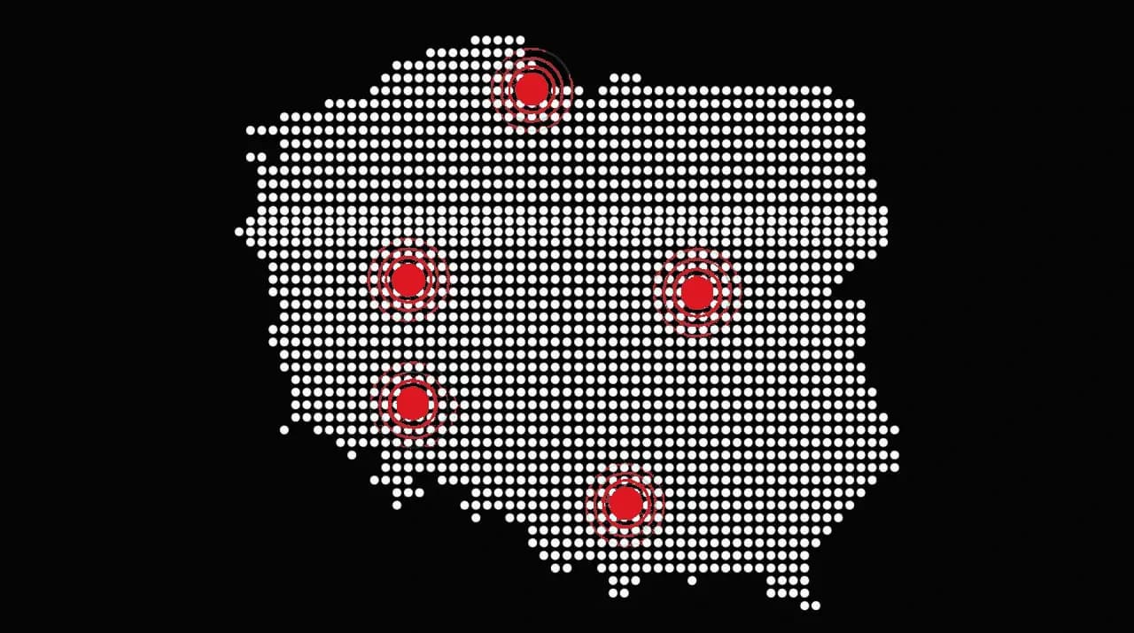 Poland mobile proxy network map