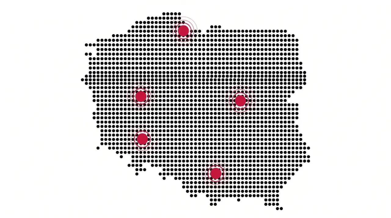 Poland mobile proxy network map